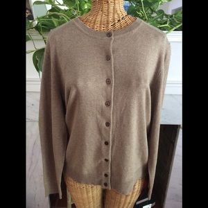 New Karen Scott Cotton Blend Cardigan Sweater